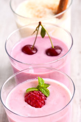 fresh delicious fruit yogurt