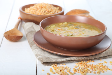 Delicious pea soup