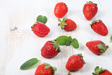 Fototapeta na wymiar Ripe strawberries