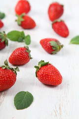 Ripe strawberries