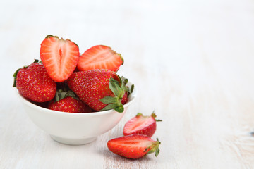 Ripe strawberries a