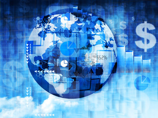 Global business concept .