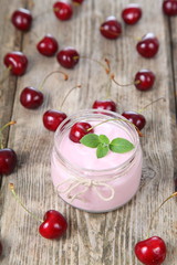 Cherry yogurt
