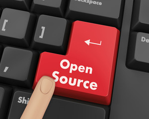 open source keyboard button