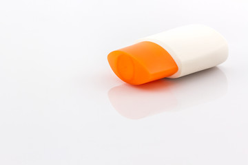 Plastic bottle for beauty product.