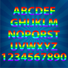 colorful alphabet celebrate pride