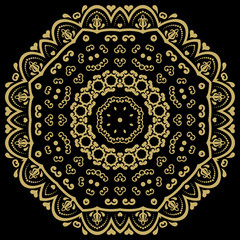 Damask Vector Orient Pattern