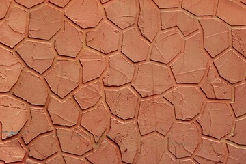 Decorative Plaster Red Wall Background