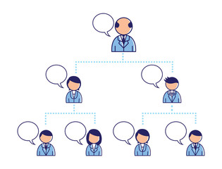 team work conceptual illustration