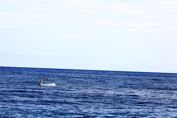 Obraz premium surf rock water wave texture