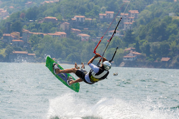 Naklejka premium kitesurf