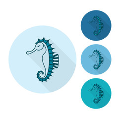 Summer and Beach Simple Flat Icons