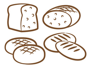 various bread set