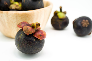 Fresh mangosteen, tropical fruit