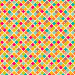 Bright retro vector seamless pattern. 