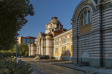 Fototapeta na wymiar View of old mineral public bath in the Sofia, Bulgaria