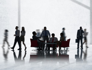 Fototapeta na wymiar Corporate Business Team Discussion Collaboration Concept