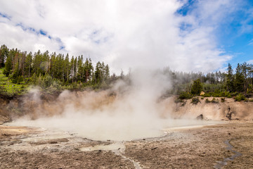 Fototapeta na wymiar Mud Volcano in Yellowstone