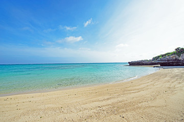 Obraz premium Beautiful sea and the beach, Okinawa, Japan