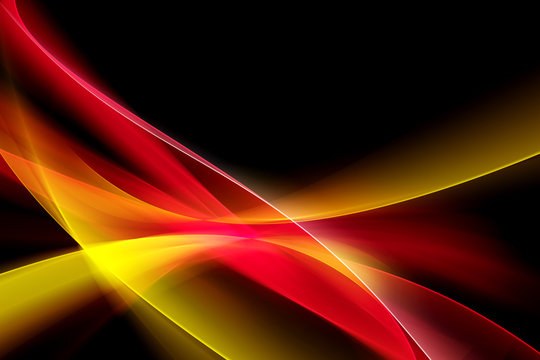 Fototapeta Colorful Light Abstract Waves Background