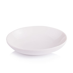 white bowl isolated