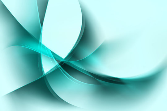 Modern Green Abstract Waves Background