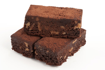 Brownies with walnuts