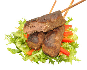 Beef Koftas Isolated On White