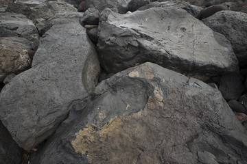 black stones