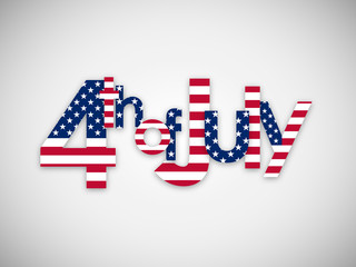 4th of July – American Independence Day Vector Icon 