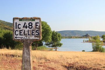 lac salagou, Celles, languedoc, france