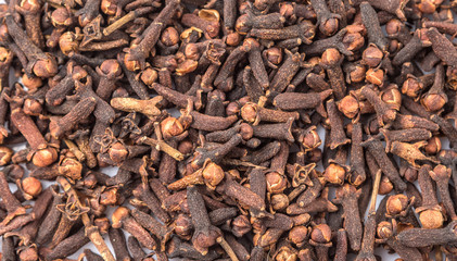 Clove spices close up view