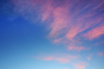 Sunset Cirrus Multicolored Clouds Background