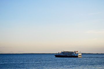 Ferry Cruise on Beautiful Tropical Sea