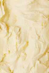 Vanilla ice cream background from above
