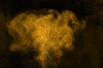 Abstract design of powder cloud