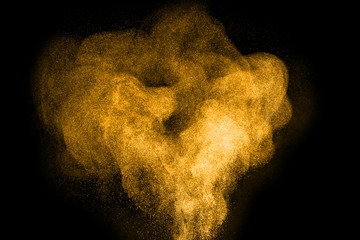 Abstract design of powder cloud