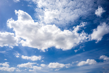 Naklejka na ściany i meble Beautiful clouds and blue sky