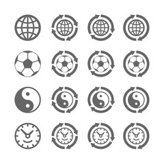 Four symbols of eternal moving