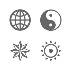 Four nice sign icons of eternal essence