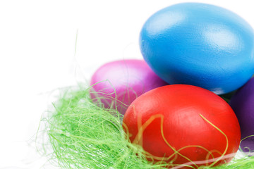 Fototapeta na wymiar Easter egg nest
