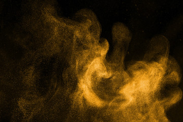Abstract design of  powder cloud