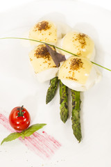meatballs with asparagus