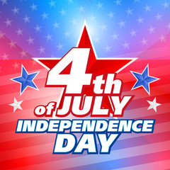 American 4th of July, vector background