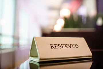 Restaurant reserved table © Maksim Shebeko