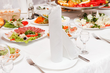 Wedding table setting