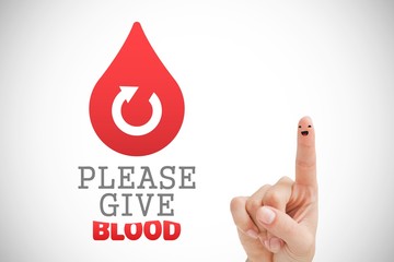 Composite image of blood donation
