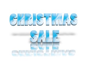 Christmas sale 3d wort 