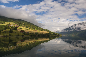 Fototapeta na wymiar Beautiful Fjord Scenery in Norway
