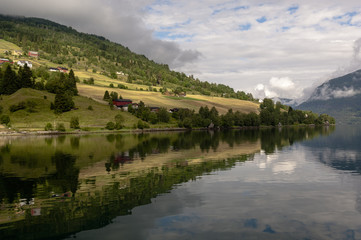 Beautiful Fjord Scenery in Norway